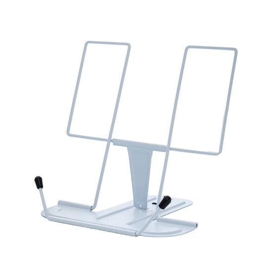 Foldable Iron Book Stand Adjustable Holder with Non-Slip Base Portable Desktop Stand for book, Sheet Music & Office Study K