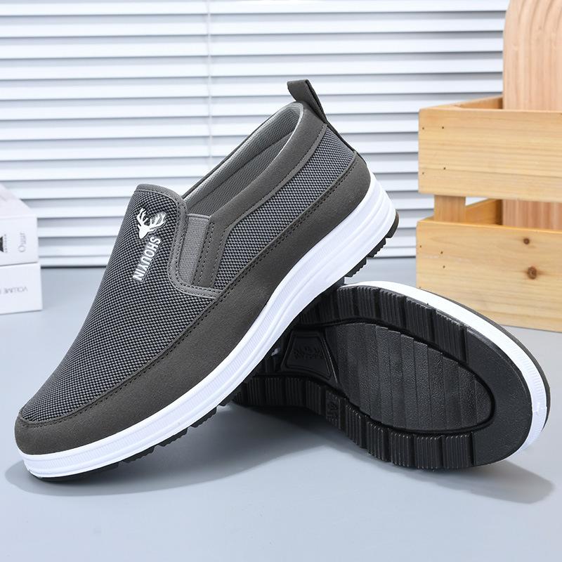 New Old Beijing Cloth Shoes Men's Shoes Spring Breathable Casual Shoes Men's Flat-soled Dad Shoes