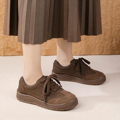 Damskie Buty ze Skóry Naturalnej Płaskie Miękkie Damskie Buty Codzienne Markowe Czarne Brązowe Wygodne Duży Rozmiar 41