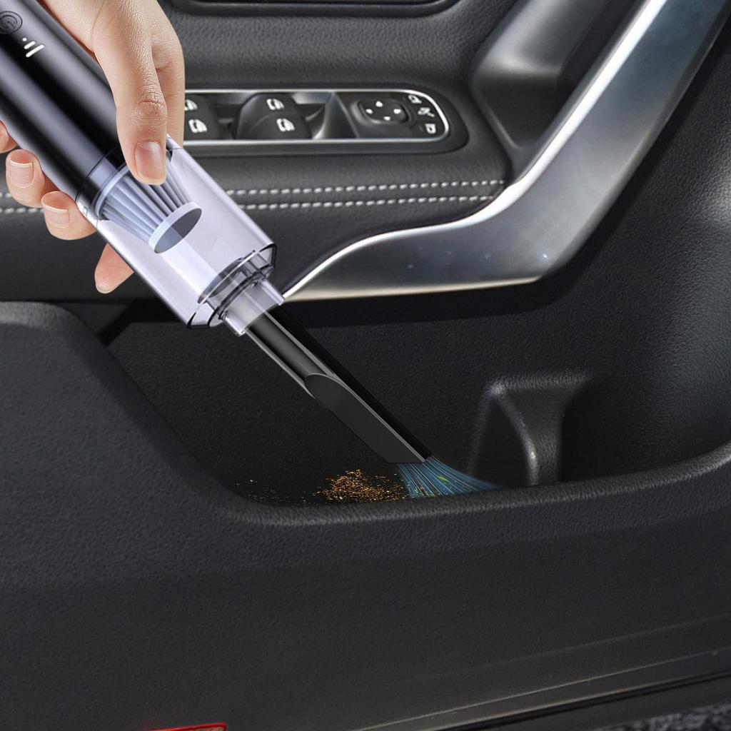 Car Vacuum Portable Cordless Compact Household Vacuum Small Deep Cleaning Machine Silent For Home Couch Truck Carpet Sedan Sofa