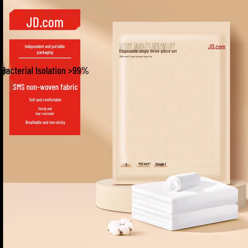 

Disposable Travel Bedding 3-Piece Set