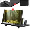 12"" 3D Phone Screen Magnifier HD Screen Amplifier PullOut Bracket for Movies Videos Games(12