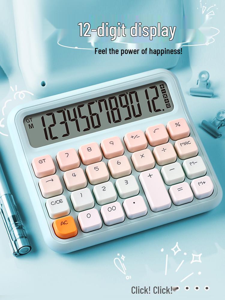High-Value Flexible Office Calculator for Students and Professionals with Cute Design and Voice Functionality