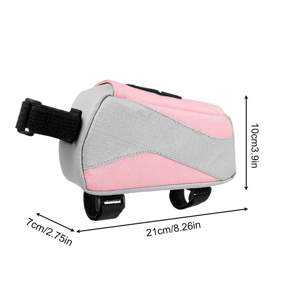 Bicycle Front Frame Bag Waterproof Touring Riding Gear for Men Women Travel Hiking Mountain Road Commuting Outdoor Adventures