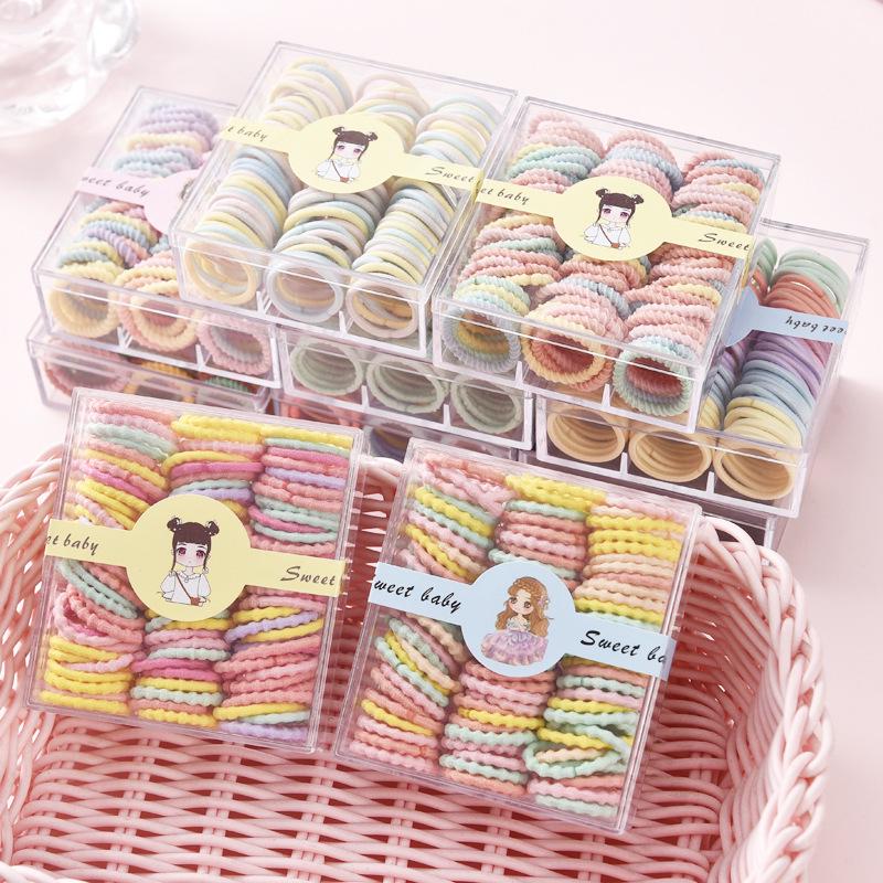 Dziecięce gumki do włosów: Małe gumki scrunchies i gumki do włosów dla dziewczynek z cienkimi włosami