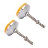 2pcs Furniture Leg Leveller Carbon Steel Nut Rubber Pad Anti Skid Height Adjustable Furniture Leg Screw