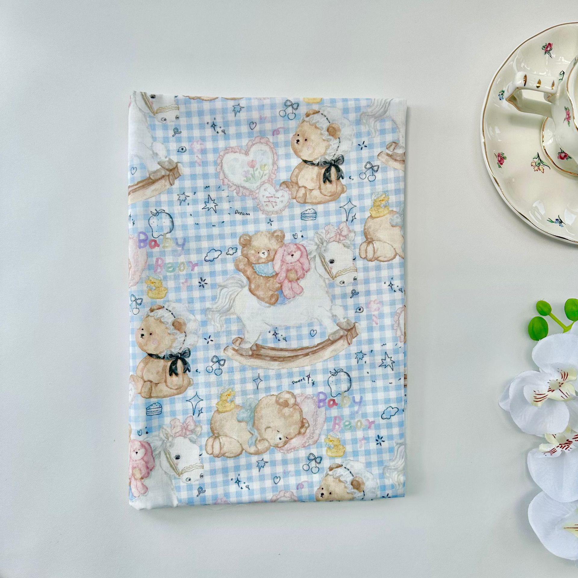 

Ткань с цифровой печатью из хлопка 40-х годов: Плед с изображением лошадки-медведя для самостоятельного создания женской, детской и домашней одежды для родителей и детей. 1 piece 95cm