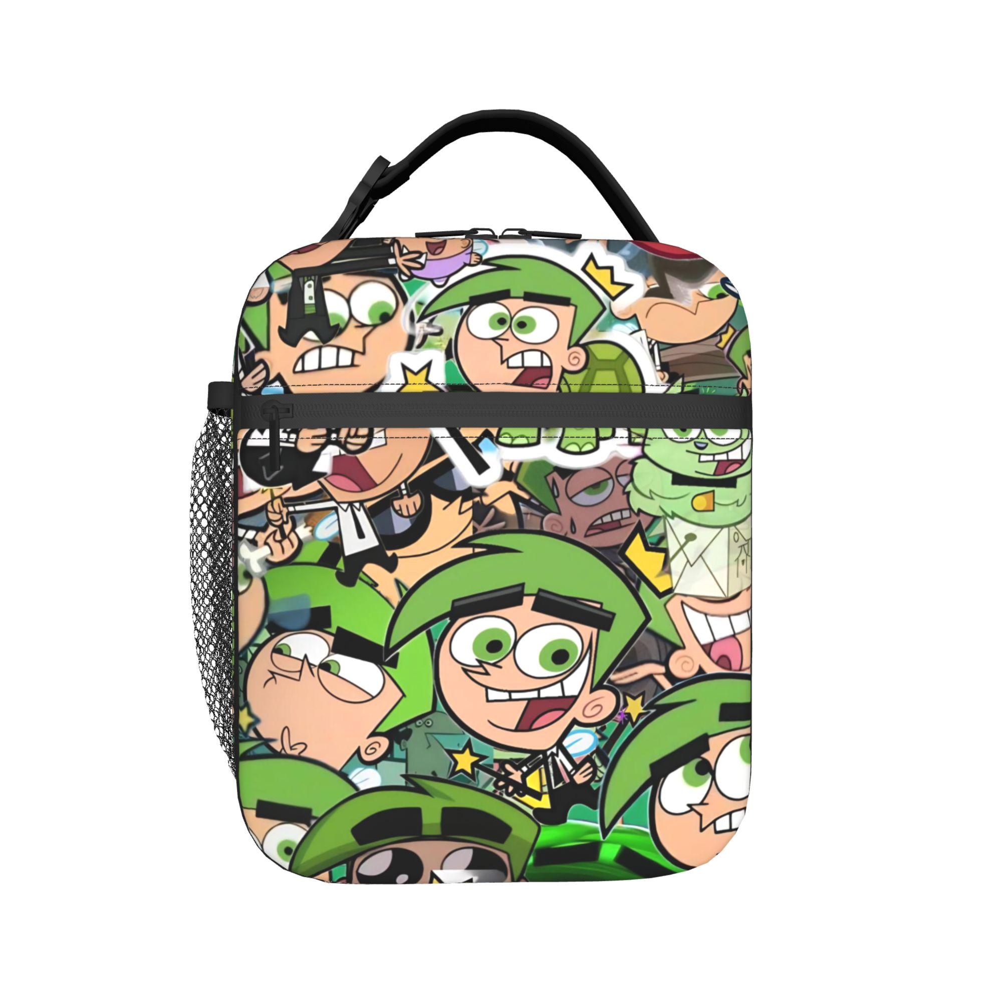 Lunch Box The Fairly Odd Parents Merch Lunch Food Box Y2K Cooler Thermal Bento Box For Work One Size