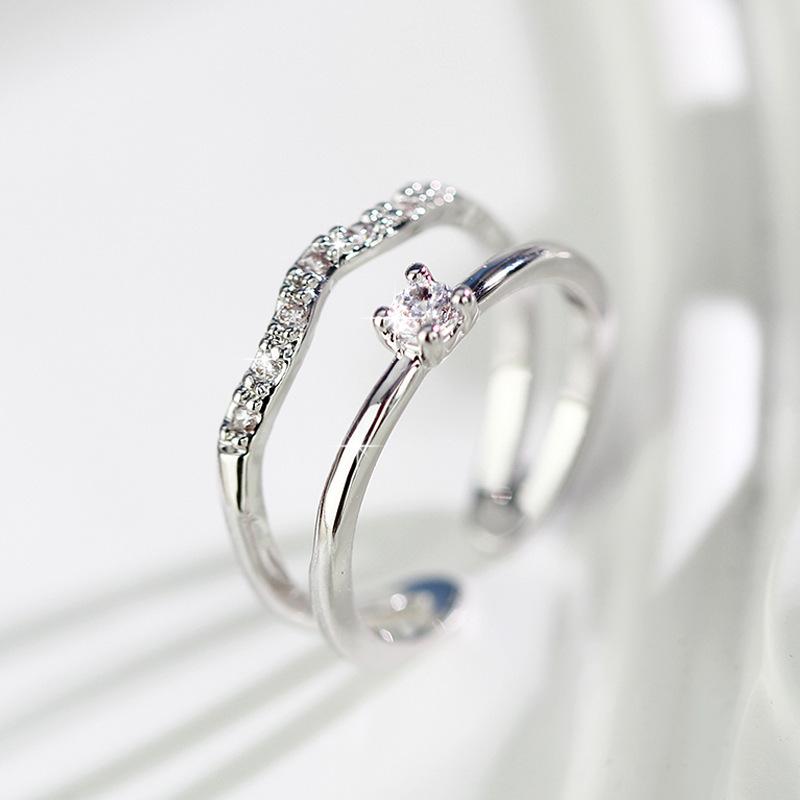 

Модные и модные мужские и женские парные кольца с регулируемым отверстием, новые персонализированные мужские и женские кольца.