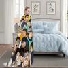 Anime H-Haikyuu Cool Baseball Blanket Plush Nap Sofa rug for Living Room Warm Office Bedroom Birthday Home Travel Kid Gifts