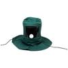 Hood Shawl Cap Wind Dust Protective , Canvas, 15.7inch / 40cm, Green