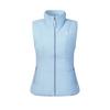 Fashionable Warm Stand Collar Vest Down Jacket Women Outerwear Afternoon-Blue A11W445914FLB