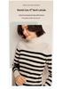 Lekasha Women's European-Style Cashmere Striped Knit Sweater - Long-Sleeved Autumn/Winter Pullover