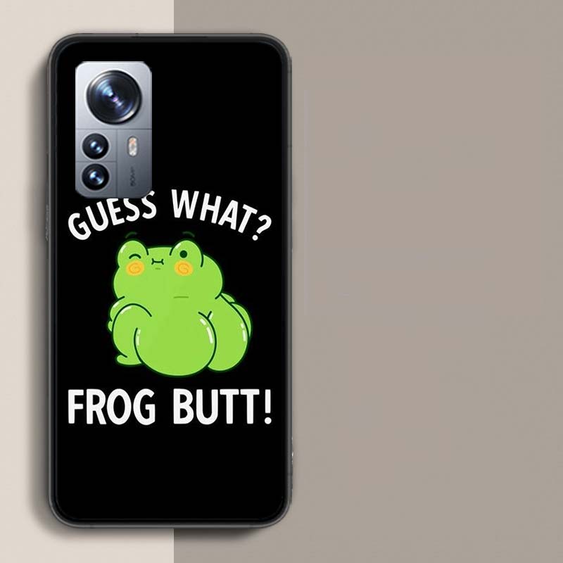 Frog Butt Phone Case For Redmi Note 15 Pro 5G 14 13 12 Pro Plus 11 11T 11E 11S 10 Pro 10S 9 9S Cover Cell Clear with Suitable Ca