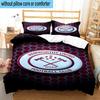 3PCS Football Club Ham-worthy Homes Bedding Set,Including 1pc Duvet Cover And 2pcs Pillowcases Perfect for Bedroom, Dormitory, Fan Christmas Gift