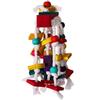 Multicolored Natural Wooden Blocks Chewing Toys Parrot Cage Bite Toy for Large Medium Macaws African Greys Cockatoos