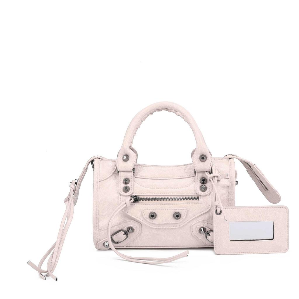 Women's Mini Crossbody Tassel Bag - Medium/Small Size, Motorcycle Style