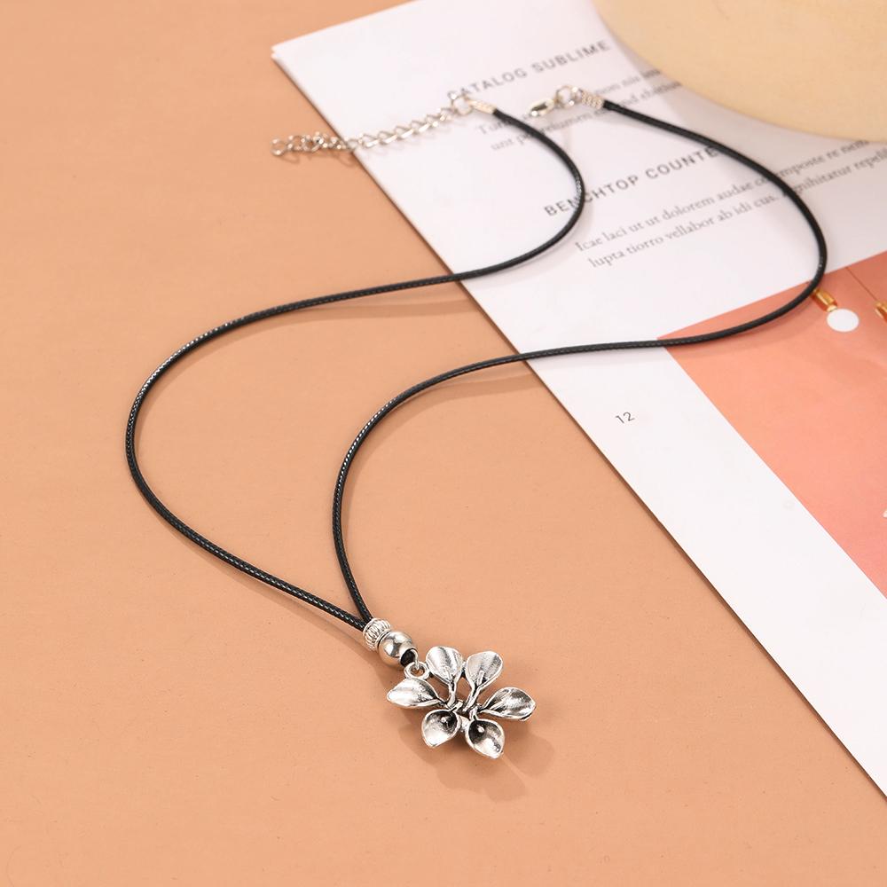 Bohemia Boho Tibetan Flower Antique  Color Charms Pendants For Necklace Jewelry Handmade Jewelry