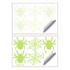 Self Adhesive Spooky Room Accents Glow In The Dark Halloween Stickers, Scary Spider And Web Luminous DIY Haunted House Layout Supplies Wall
