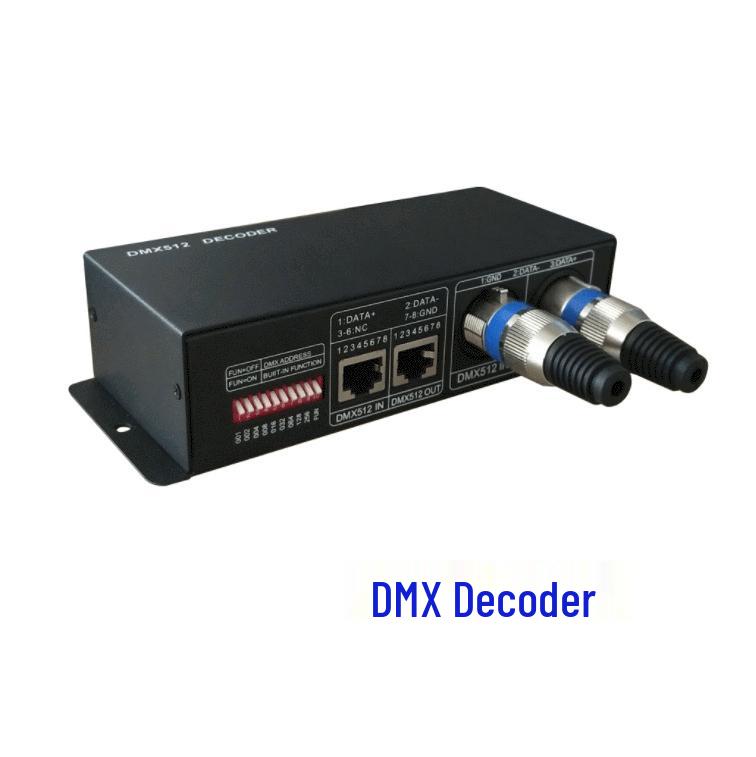 DMX512 RGB LED Controller: 3-Channel Constant Voltage Decoder for Stage Lighting