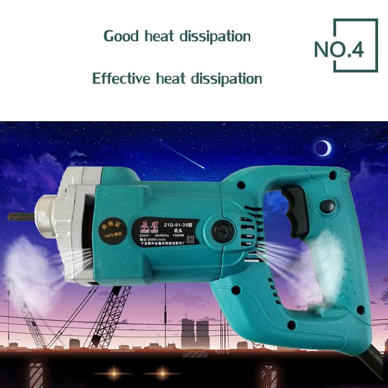 800W/1200W/1560W Elektrische Leichte Betonrüttler Nadel Betonmischer Starker Motor Bauwerkzeug