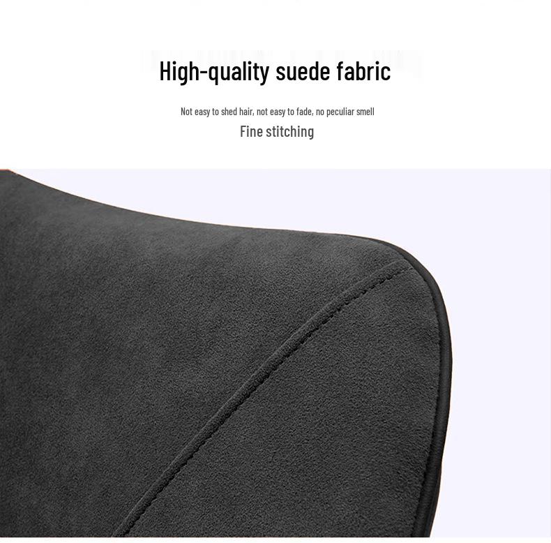 כרית תמיכה מותנית וצווארית לרכב – כרית דקה מקצף זיכרון לתמיכה בגב ובזנב