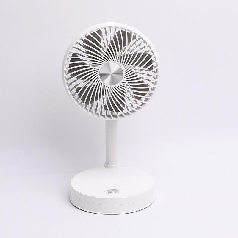 

Simple Stripe 2400mah Large Capacity Long Lasting Lithium Battery Desk Fan With 3 Speeds Quiet Operation білий