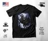 Moonlit Reaper On Horseback T-Shirt Black Unisex S-2XL