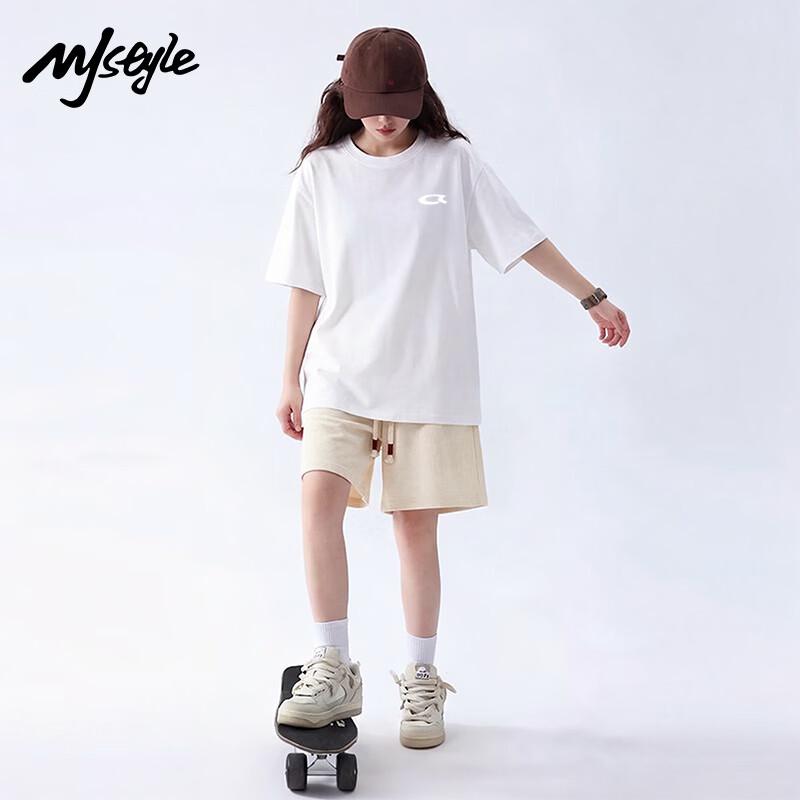 MJ STYLE Damen Baumwoll Kurzarm T-Shirt & Shorts Set