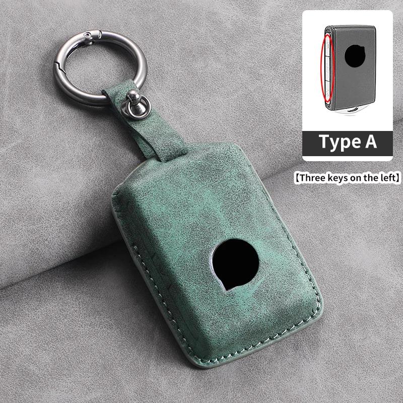 3 Button Leather Car Key Case Cover for Volvo S60 S90 XC40 XC60 XC90 V60 V90 T6 T8 Auto Key Shell Protection Accessaries