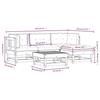VidaXL Salon de jardin 5 pcs avec coussins bois de pin imprégné 3185793