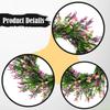 Artificial Green Leaves Summer Wreath Garland Flower Decor for Window Stairs Fireplace Indoor Outdoor