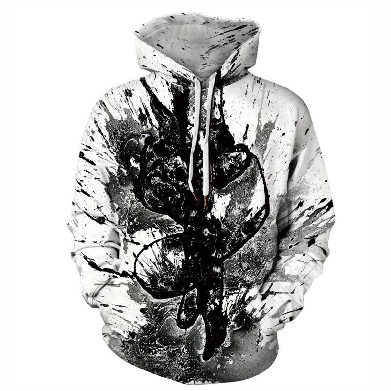 

Європейська та американська модна толстовка з цифровим принтом на Хеллоуїн L