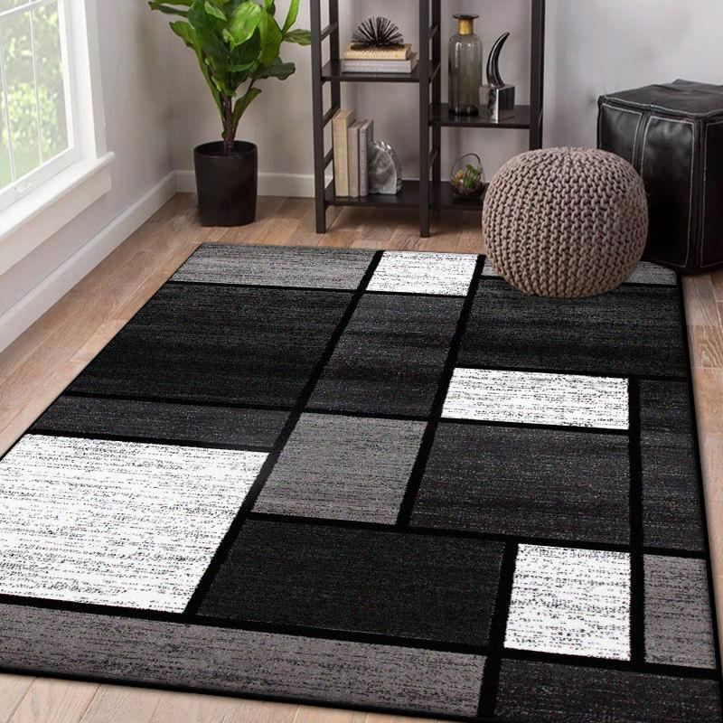 Nordic Geometric Living Room Carpet Abstract Home Decoration Large Area Antiskid Rugs Lounge Bedroom Fluffy Plush Floor Mat Soft