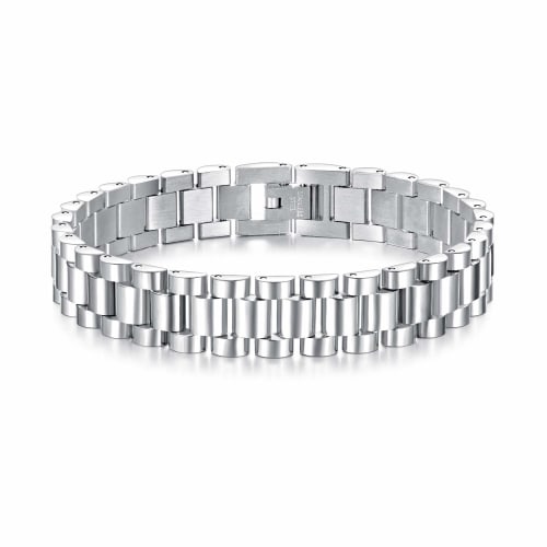 Simple Silver Bracelet for Men and Women, Made with Pure Titanium and Finished for a Hypoallergenic Look.