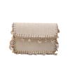 Woven Mini Crossbody Bag For Women Small Trendy Handbag With Inside Pocket For Casual Wear