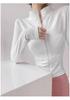 Women's Quick-Dry Yoga Jacket - Long Sleeve, Zipper, UV Protection Fitness Cardigan