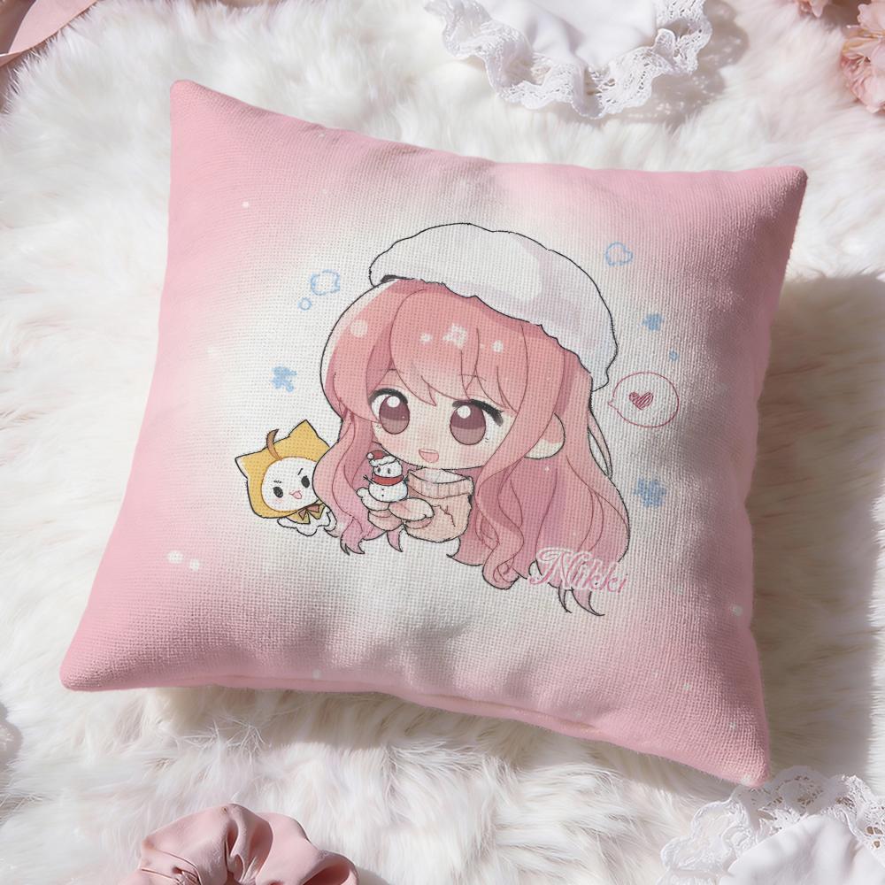 Miracle Nikki game Cushion Cover Premium Comfort Reversible Pillow Cove -Two in One Design for Any Room & Car Interior