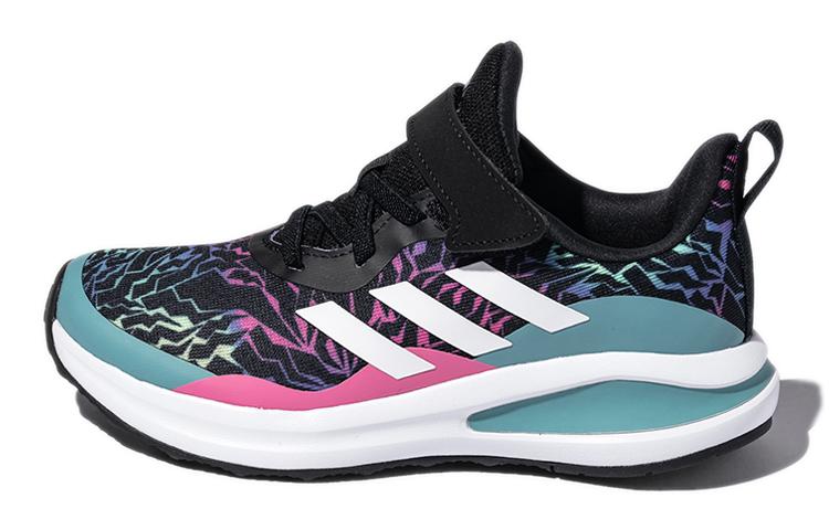 Adidas Fortarun EL K Kids Lifestyle Shoes Black Blue Kids H04126 28.5