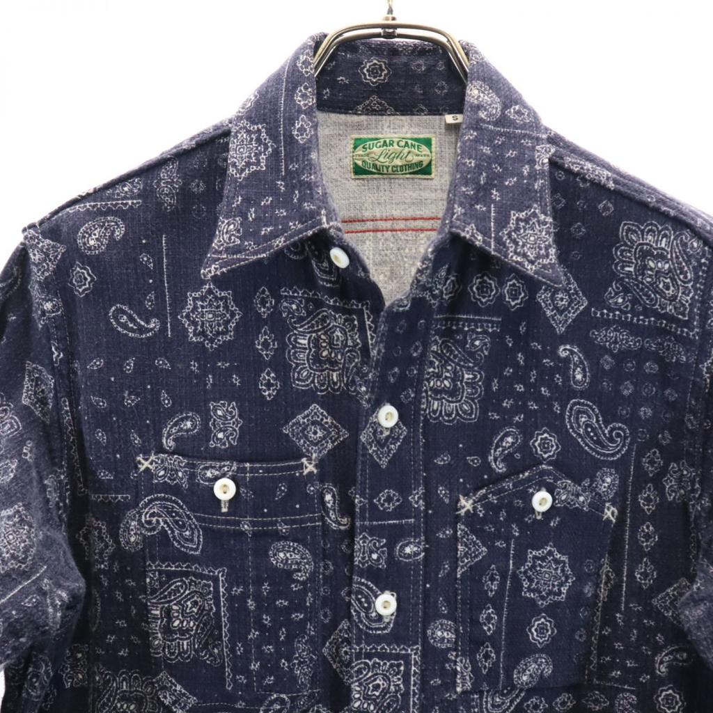 SUGAR CANE Made In Japan Toyo Enterprise SC25565 Paisley Long Sleeve Shirt Men's Used