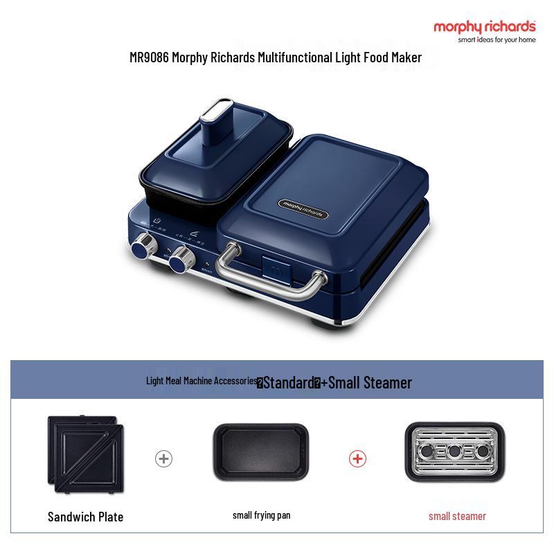 Morphy Richards MR9086 Multifunctional Breakfast & Sandwich Maker with Waffle Feature.