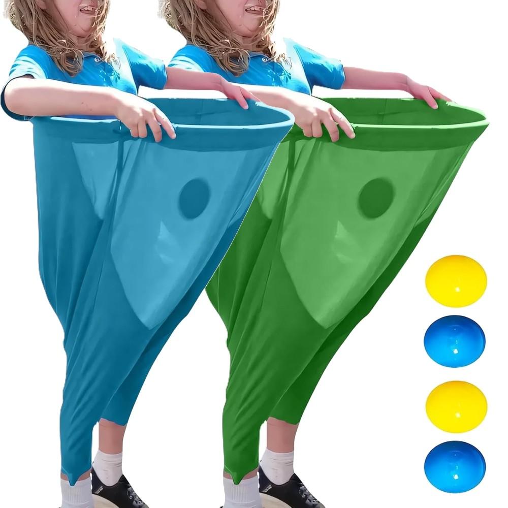 Granny Pants Yard Game Sets Freaky Party Games Pants with 4/2 Bouncy Balls Yard Games Field Family Reunion Game For Outdoor