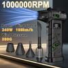 Leistungsstarker, gewalttätiger Lüfter 1000000 U/min Turbo-Luftgebläse 380 g Schub Hohe Geschwindigkeit Bürstenloser Turbo-Jet-Lüfter mit LED-Beleuchtung
