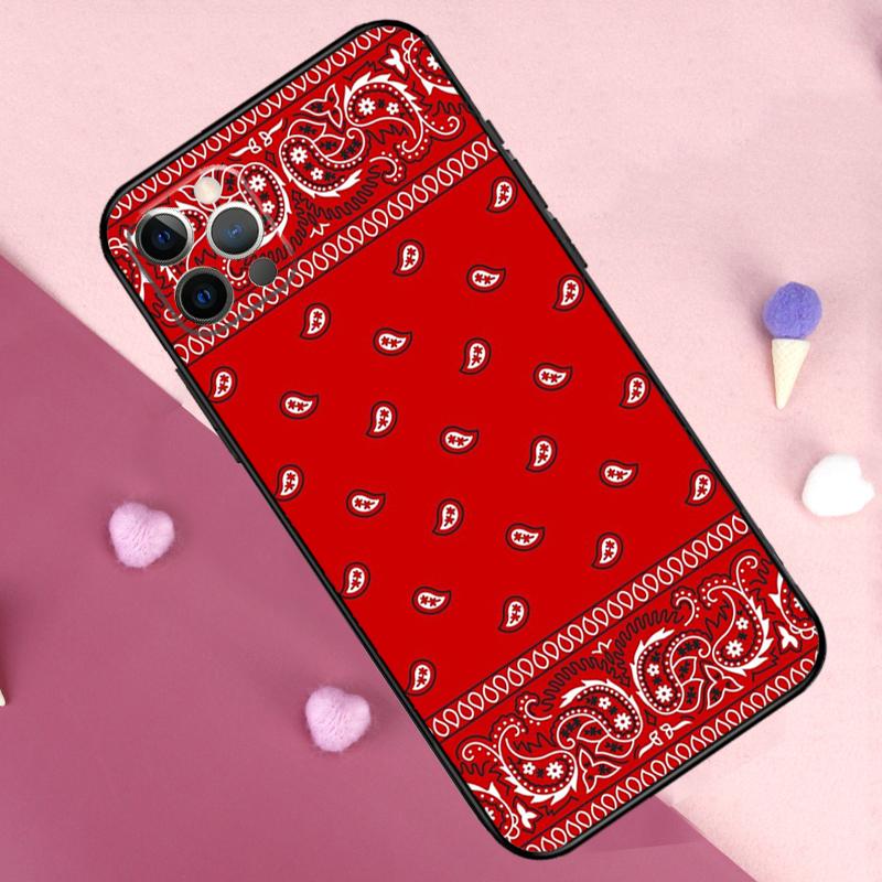 Royal Bandana Paisley Phone Case For iPhone 17 Pro Max 11 14 15 16 Pro Max Plus 13 12 Mini 16e 17 Air Back Cover