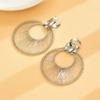 Geometric Alloy Hoop Earrings For Women With Minimalist Design Perfect For Fall