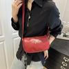 Textured Fashionable Casual Bag Women's New Autumn Portable Versatile Small Square Bag Niche Underarm Bag