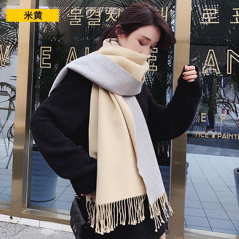 Womens Fall Winter Scarf Fashion Tassel Soft Warm Blanket Scarves Thick Soft Womens Shawl Wraps