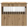 Vidaxl Dog Pen, Artisan Oak, 55X80X68Cm, Wood-Based Material