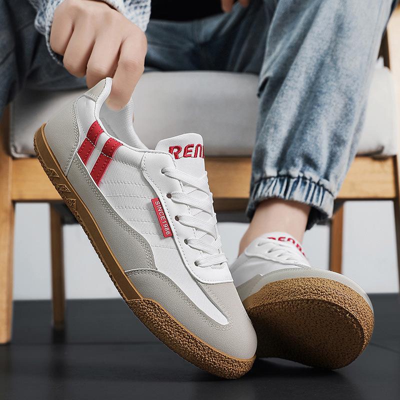 Men's 2025 canvas summer breathable versatile low-top board shoes youth sports lightweight soft-soled casual shoes