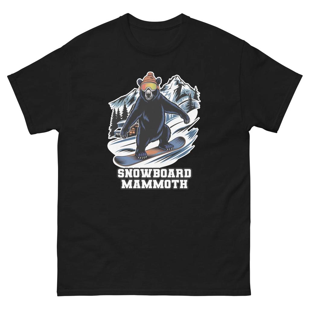 Snowboard Mammoth Bär USA Snowboarden Tier T-Shirt